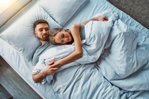 couple’s sleep position